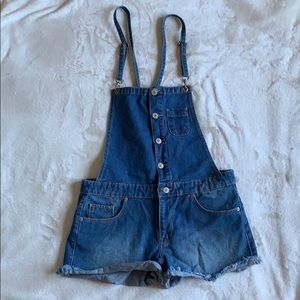 Denim overalls